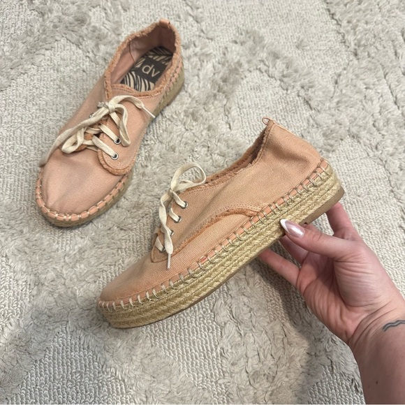 Dolce Vita Roxie Pink Platform Espadrille Sneakers Size 7.5 - Picture 3 of 6